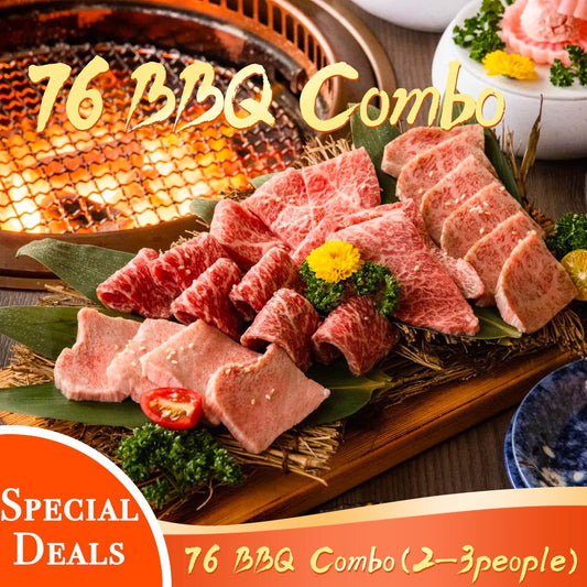 76 Wagyu Combo (serves 2-3 people Grill pan not included)